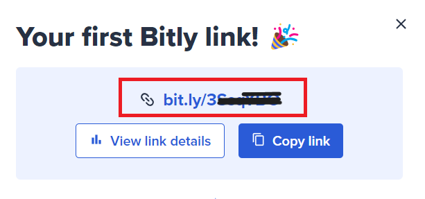 bitly 링크 만들기 URL 단축